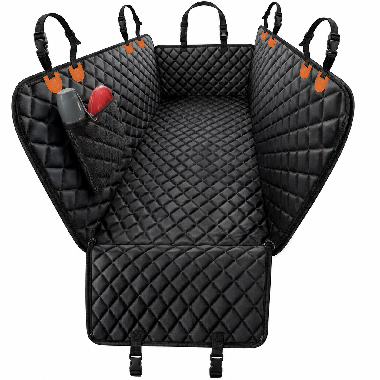 YVDKL pet dog car seat cover, 100% waterproof, hammock style design, 600D high-strength scratch resistant anti slip durable soft backrest, suitable for cars and SUVs