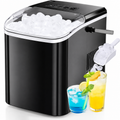Portable Countertop Ice Maker, 26lbs/24H, 9 Cubes in 6 Mins, Self-Cleaning, Quiet for Home Kitchen RV Camping, short title baniye deo