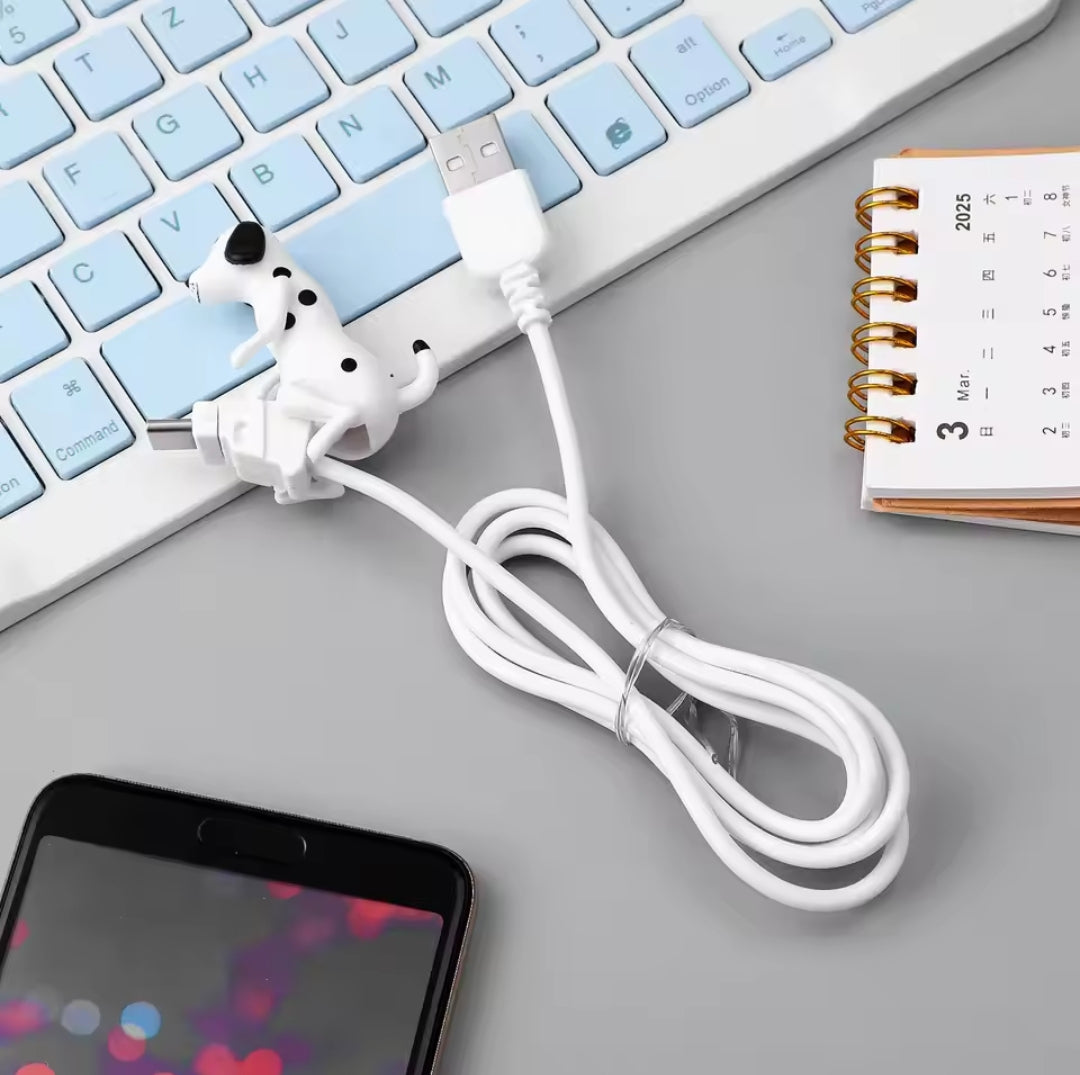 Cute Funny Dog Charging Cable